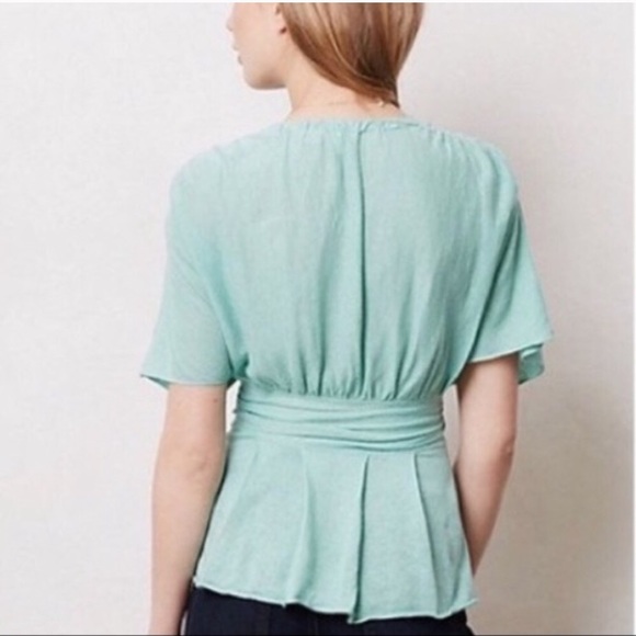 Anthropologie Moth mint green belted cardigan - Picture 2 of 8